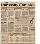 September 18, 1995 University Chronicle by Shawnee State University