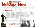 September 17-22, 2001 Welcome Week Calendar by Student Life