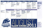 August 2011, Student Activities Calendar by Student Life