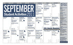 September 2011, Student Activities Calendar by Student Life