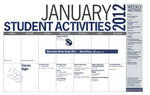 January 2012, Student Activities Calendar by Student Life