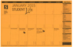 January 2015, Student Life Calendar by Student Life