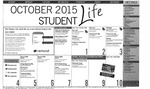 October 2015, Student Life Calendar by Student Life