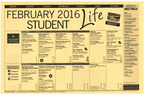 February 2016, Student Life Calendar by Student Life