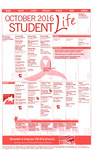 October 2016, Student Life Calendar by Student Life