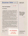 Shawnee Statement 10-15-1990 by Shawnee State University