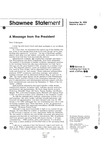 Shawnee Statement 12-16-1992 by Shawnee State University
