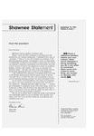 Shawnee Statement 09-19-1994 by Shawnee State University