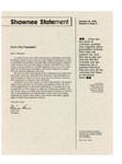 Shawnee Statement 10-16-1995 by Shawnee State University