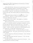 Standard Commencement Speech, March 18, 1977