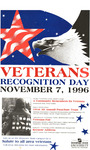 Veteran's Recognition Day. Nov 7th 1996 by Shawnee State University