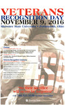 Veteran's Recognition Day. Nov 9th 2016 by Shawnee State University